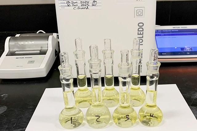 Figure 2: The picture shows another method which is run to determine Iodine Molarity on one of Millipore Sigmas products. The method was easily created and is now also run on the UV7 instead of an older spectrophotometer which saves the department a lot of time.
